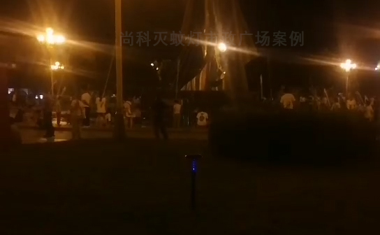 河北沧州黄骅市政广场公园使用户外灭蚊灯案例